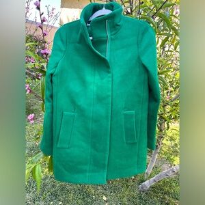 J. Crew Mercantile WM's Wool Green City Peacoat Size 8